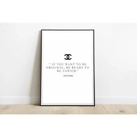 Poster Coco Chanel Quote