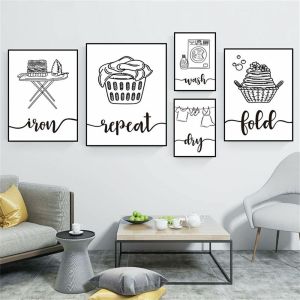  Posters - Laundry Room  / Set of 5