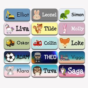 Stick-on Name Labels - 66 pcs