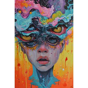 Poster - Abstract Art Face